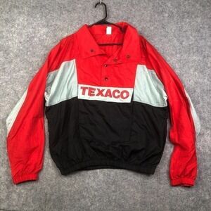 VTG Texaco HAVOLINE Nylon Windbreaker Jacket Large USA